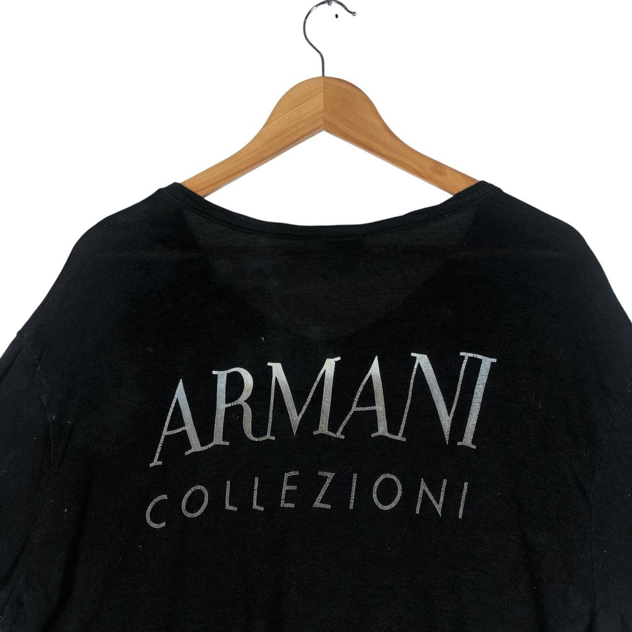 Armani × Armani Collezioni × Armani Exchange Vintage Armani Collezioni V-Neck T-shirt Size US XXL / EU 58 / 5 - 6 Thumbnail