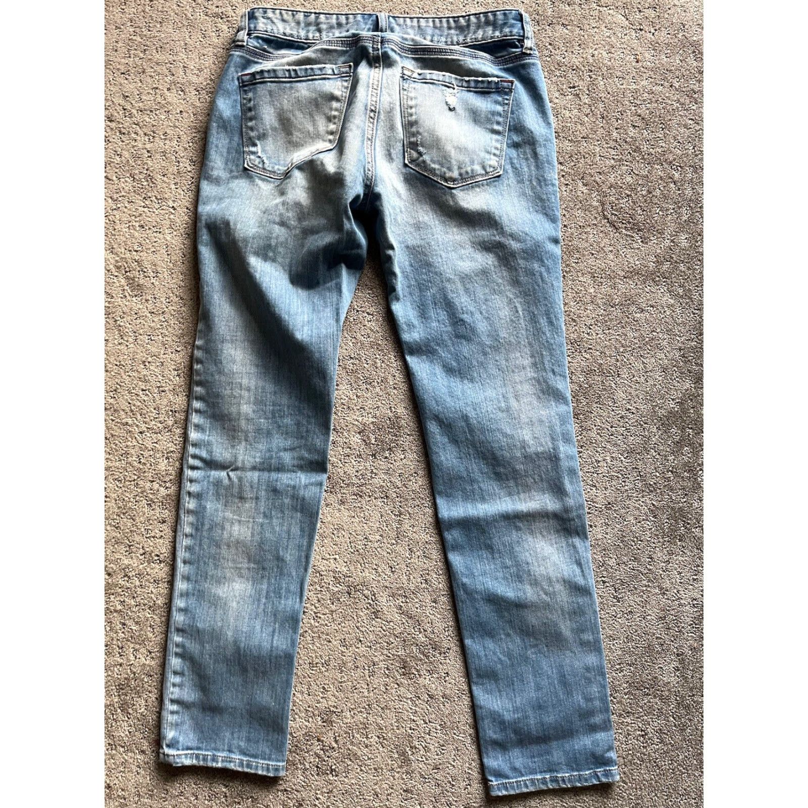 Ann Taylor VINTAGE? (No) ANN TAYLOR LOFT Modern Fit Skinny Denim Jeans Women's Size 6 Blue Low Rise Adult Regular 34 In Inseam Skinny Womens Size 28" / US 6 / IT 42 - 3 Thumbnail