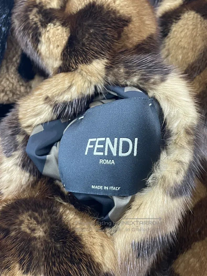 Fendi Fendi Monogrammed fur jacket with reversible design Size S / US 4 / IT 40 - 9 Thumbnail
