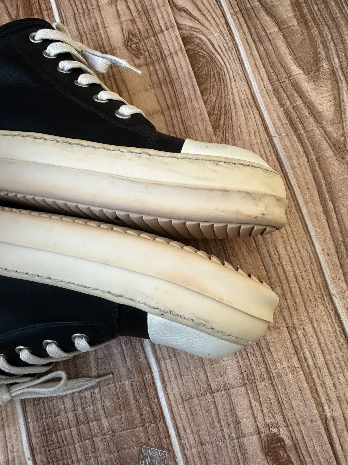 Rick Owens Rick Owens SS16 Leather Mainline Ramones Calf Leather Size US 8.5 / EU 41-42 - 16 Thumbnail