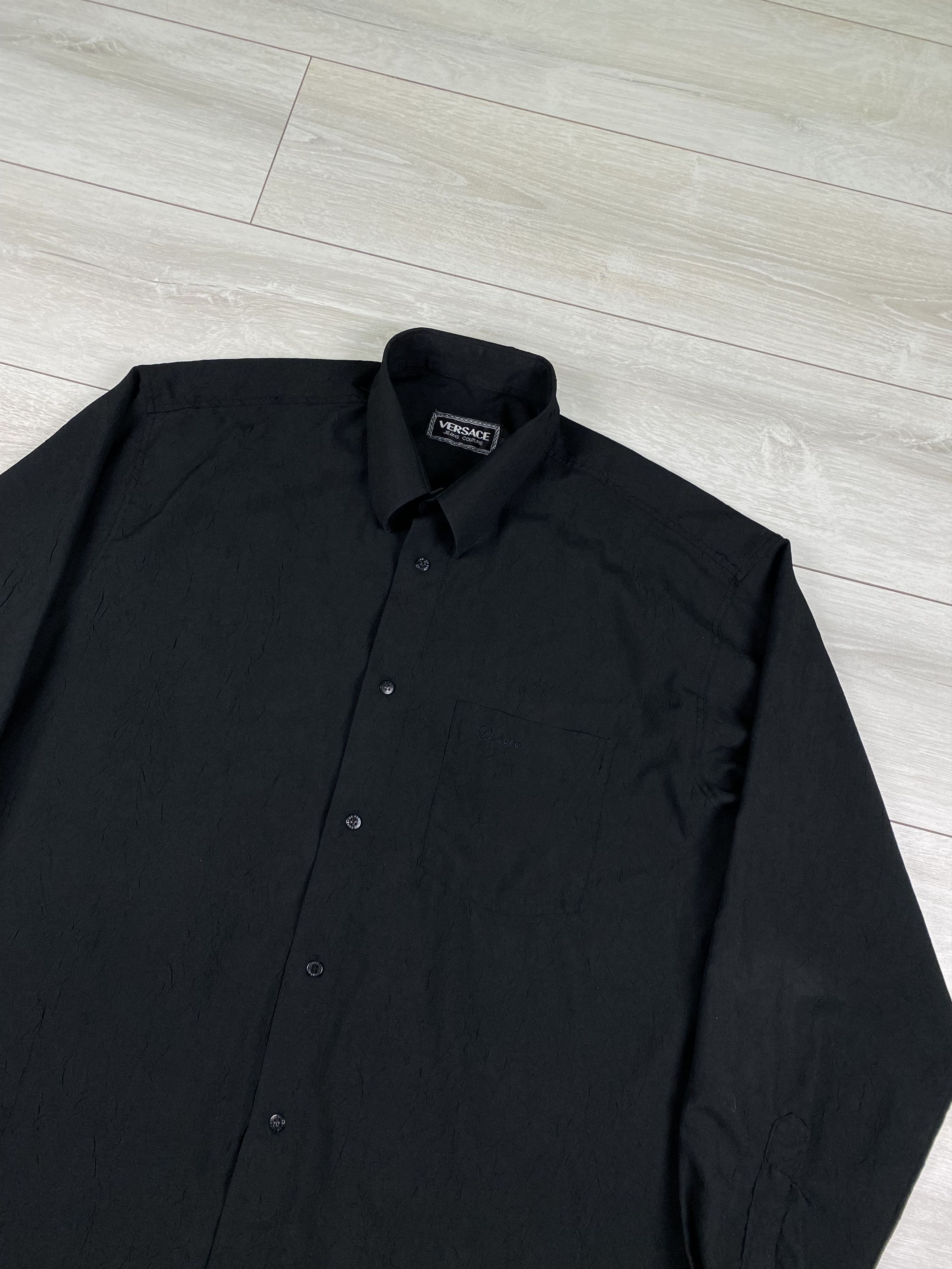 Versace Vintage Versace black shirt size XL Size US XL / EU 56 / 4 - 5 Thumbnail