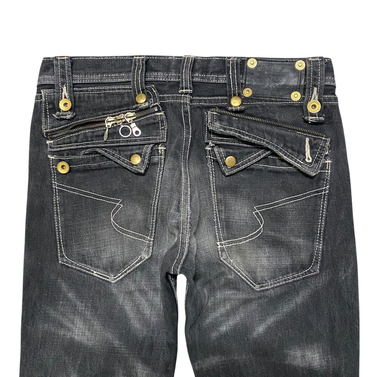 semanticdesign Semantic Design Black Clawmark Denim Jeans Size US 31 - 10 Thumbnail