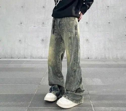 Japanese Brand Vintage Flared Wide Leg Jeans Size US 31 - 2 Thumbnail