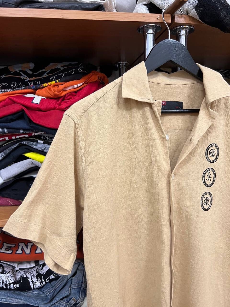 Diesel Diesel Avant Garde Y2K Button Up Shirt Logo Rare Size US M / EU 48-50 / 2 - 2 Thumbnail