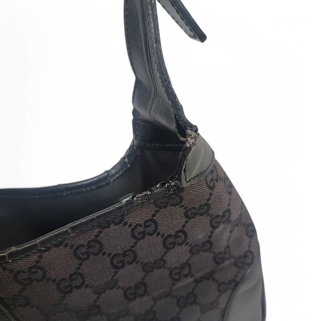 Gucci Gucci - Jackie Leather Canvas Monogram Handbag Shoulder Bag Size ONE SIZE - 7 Thumbnail