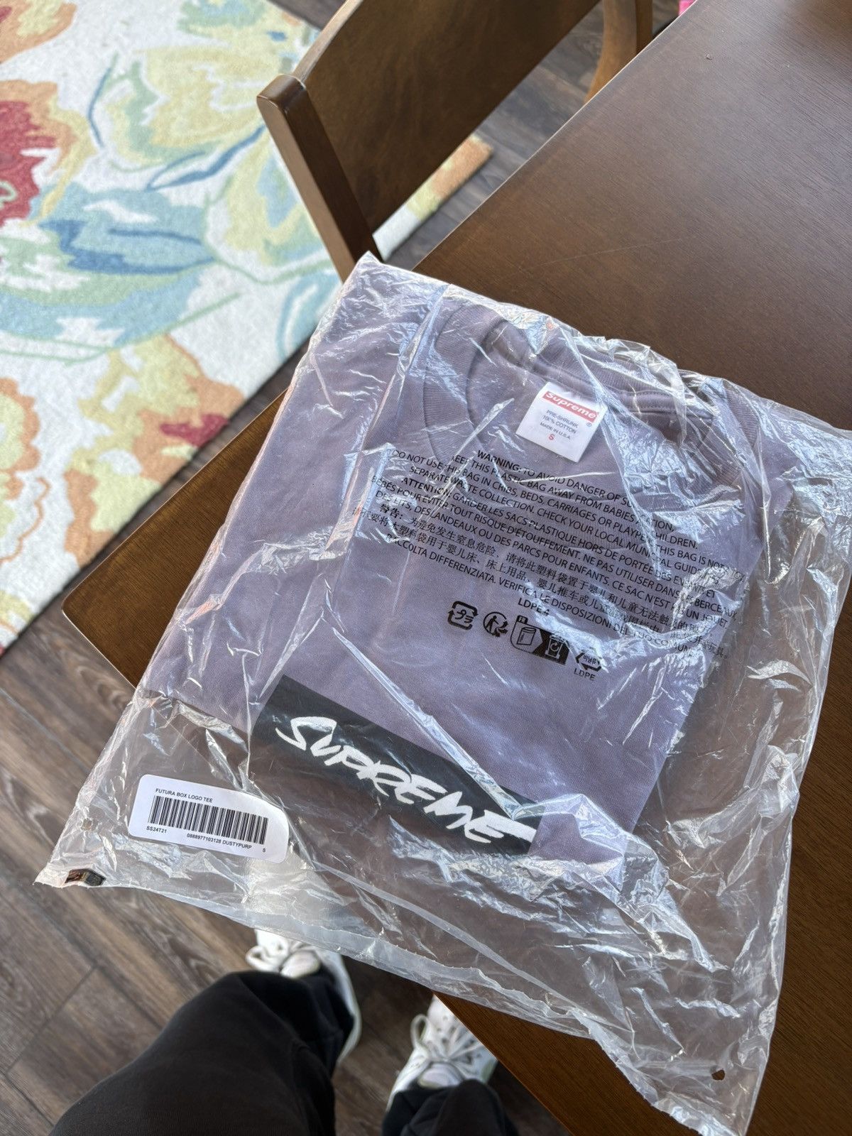 Supreme Futura Box Logo Tee SS24 Purple