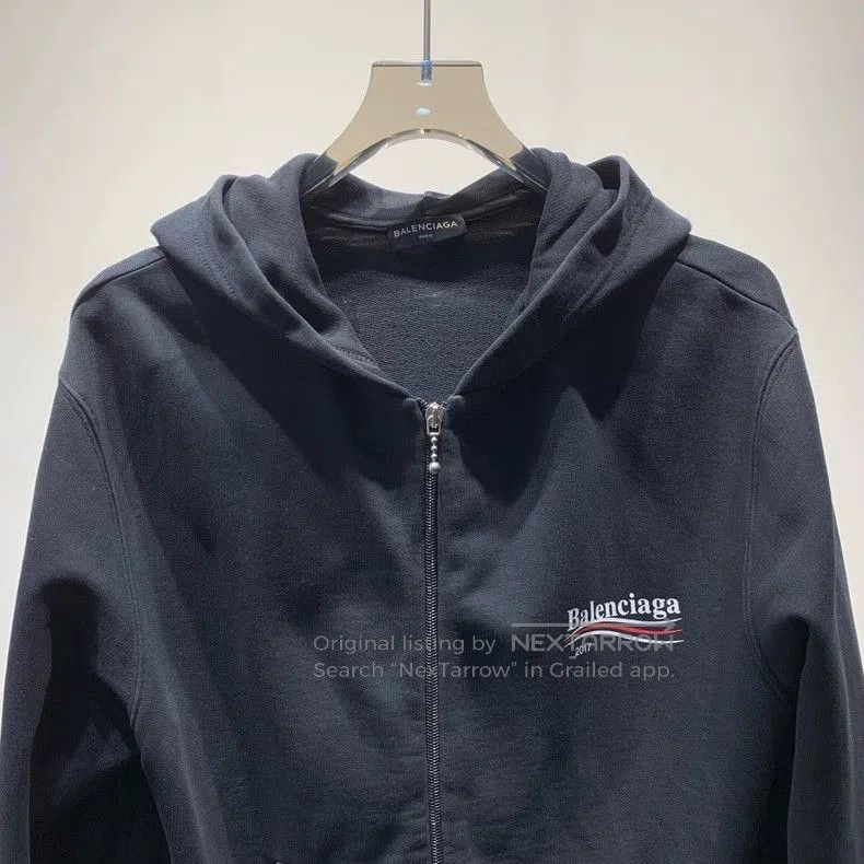 Balenciaga Balenciaga Logo Zip-Up Sweatshirt. Size US M / EU 48-50 / 2 - 3 Thumbnail