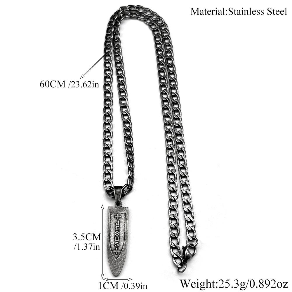 Jewelry Jesus Cross Pendant Charms Necklace Size ONE SIZE - 5 Thumbnail