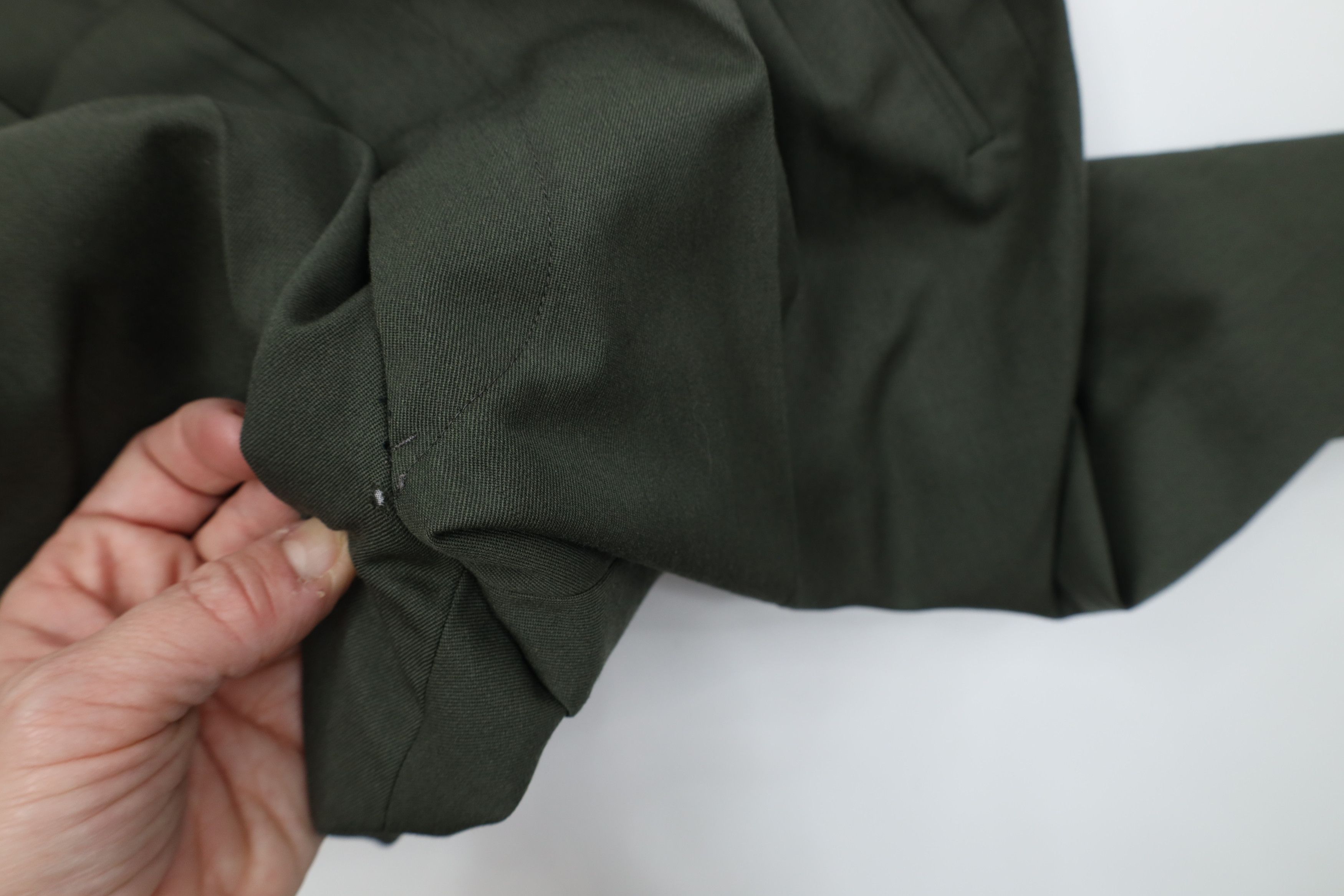 Vintage Deadstock Vintage 30s 40s Rockabilly Gabardine Pants Green Size US 30 / EU 46 - 12 Thumbnail