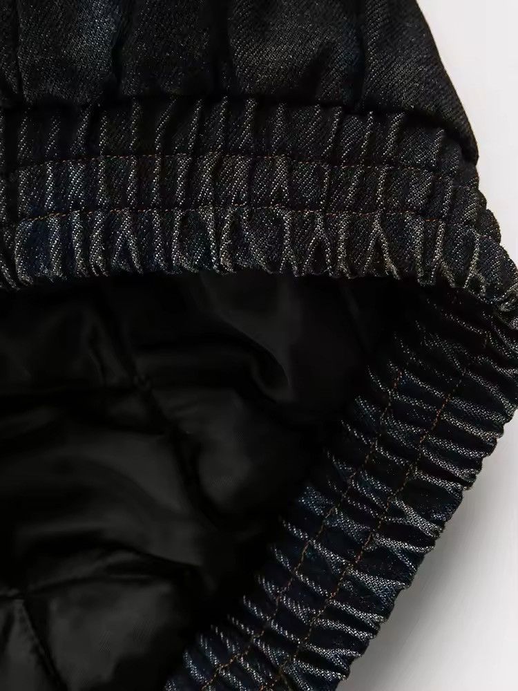 Other Streetwear Washed Retro Patchwork Zipper Winter Jacket Size US XL / EU 56 / 4 - 11 Thumbnail