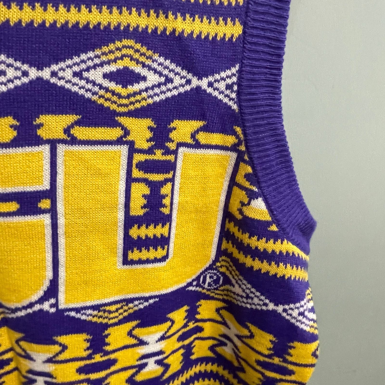Other LSU Sweater Vest Mens Small VNeck Ugly Sweater Louisiana Size US S / EU 44-46 / 1 - 4 Thumbnail