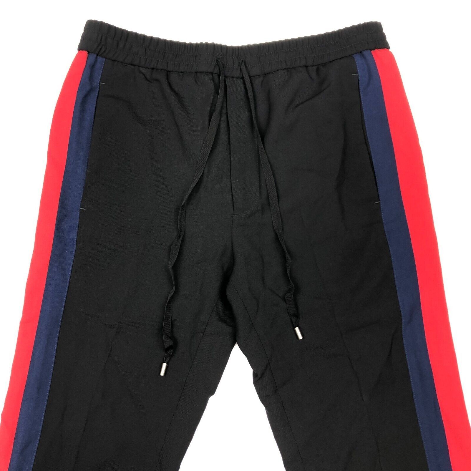 Gucci Gucci Wool Track Pants Black Blue and Red Side Stripe Size US 44 / EU 60 - 3 Thumbnail
