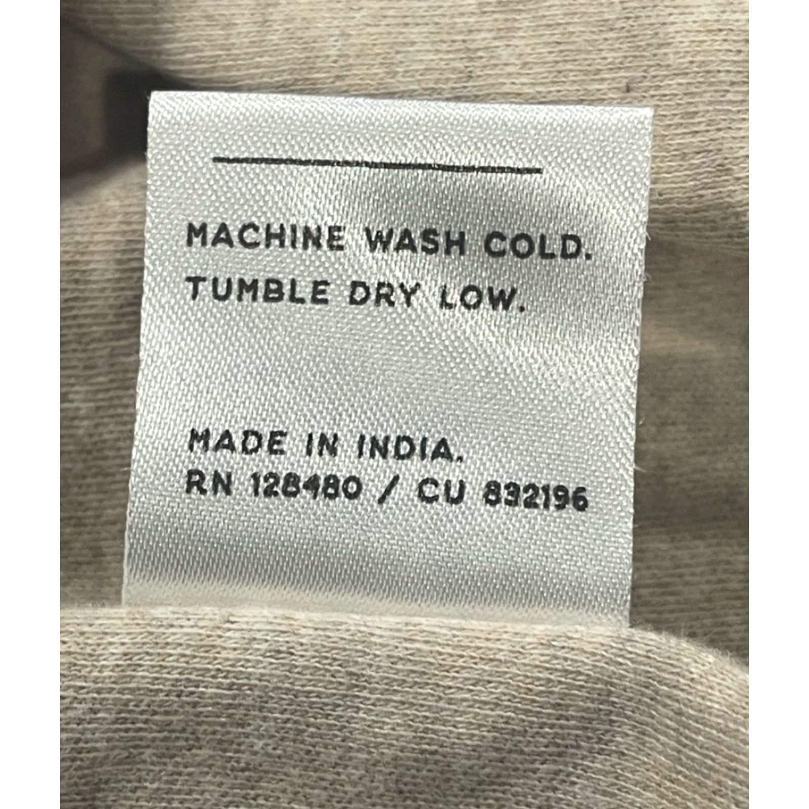 Vintage Pact Hoodie Women XL Organic Cotton Beige Cozy Pullover Casual Long Sleeve Relaxed Classic Size XL / US 12-14 / IT 48-50 - 6 Thumbnail