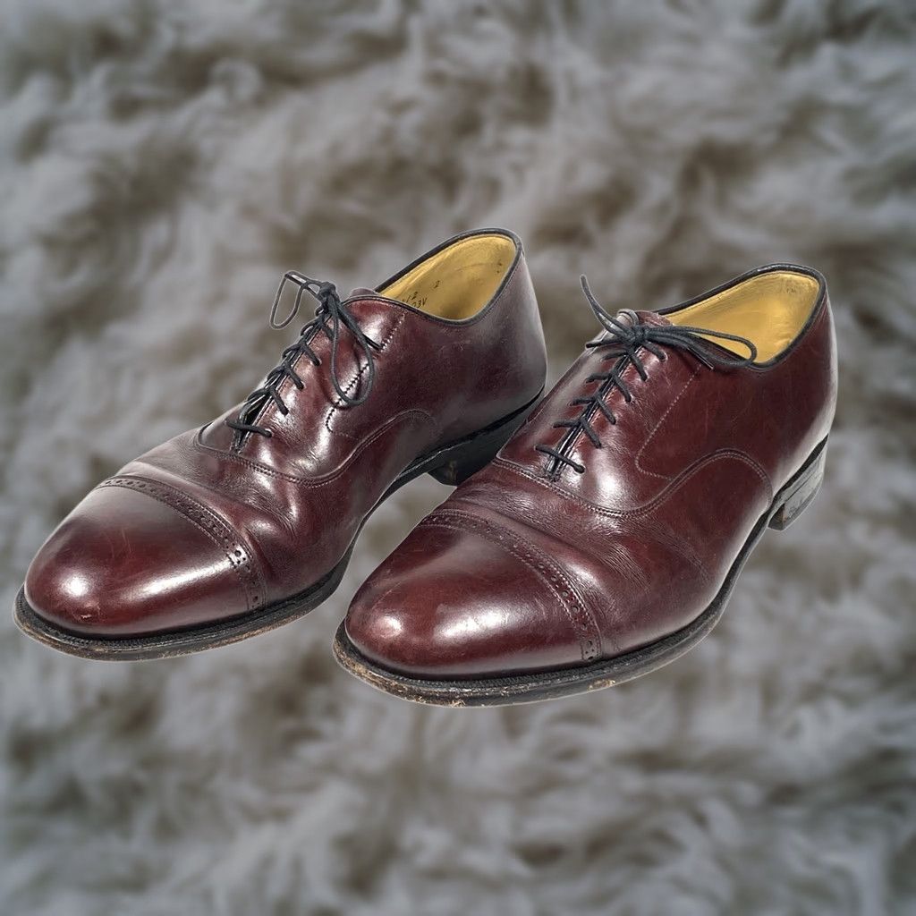 Johnston & Murphy Johnston & Murphy Oxford Dress Shoes Lace-Up Mens 11 M Brown Leather Cap Toe Shoes Mens Brown Oxford Leather Cap Toe in Good used condition Size ONE SIZE - 1 Thumbnail