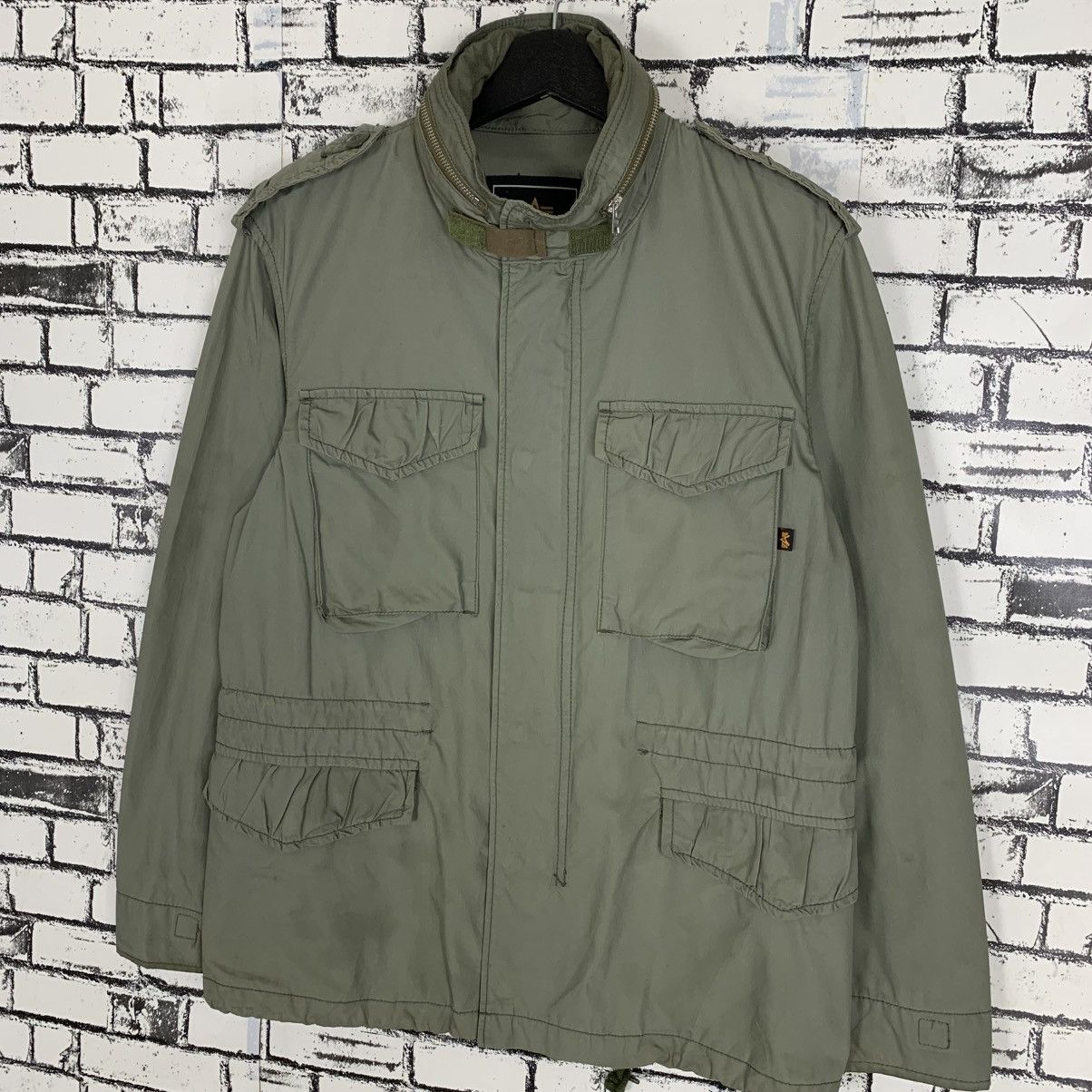 Alpha Industries × Designer × Vintage Vintage Alpha Industries Jacket Filed Jacket Size Medium Size US M / EU 48-50 / 2 - 2 Thumbnail