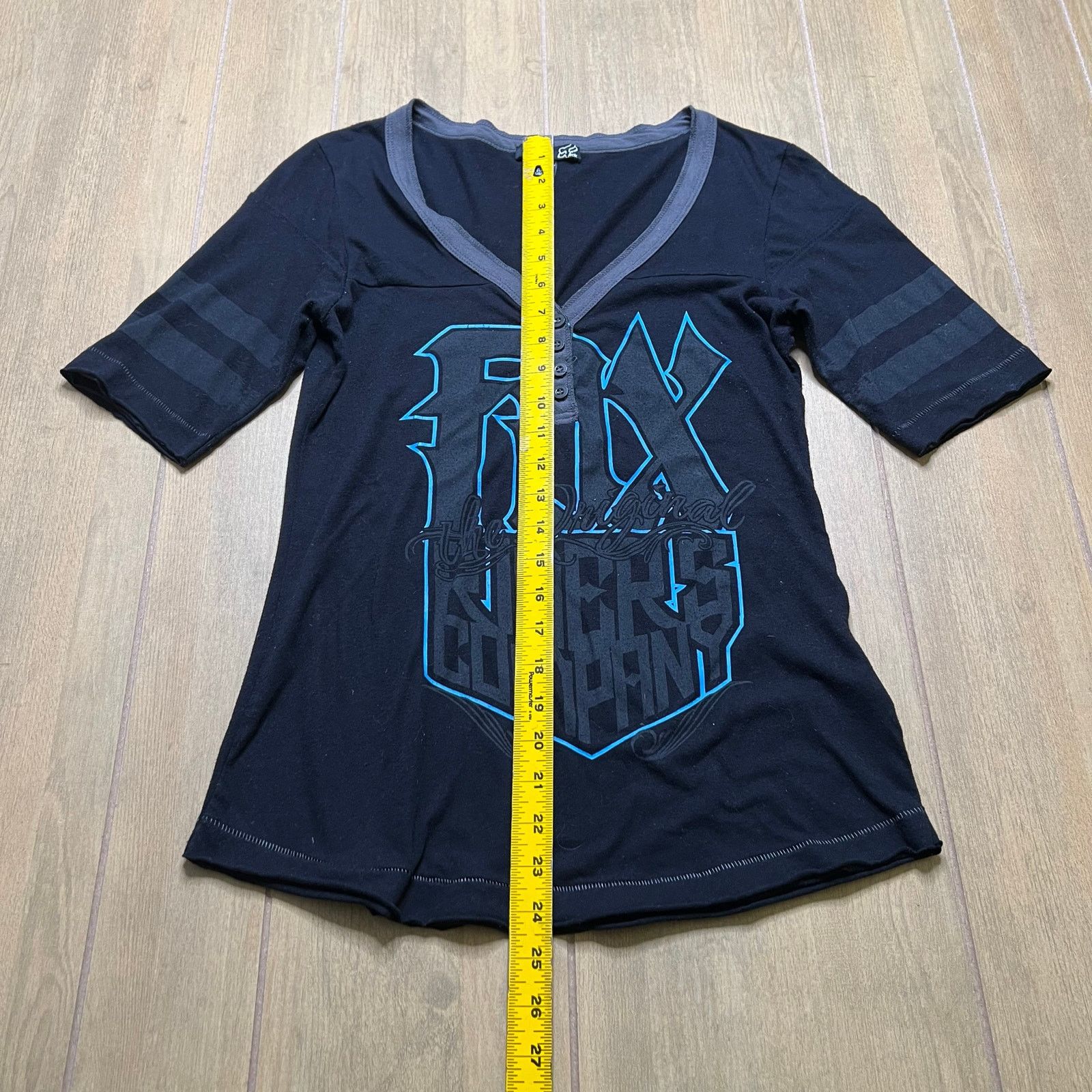 Fox Racing Fox Racing Shirt Womens Medium Black Gray V Neck Y2K Size M / US 6-8 / IT 42-44 - 4 Thumbnail