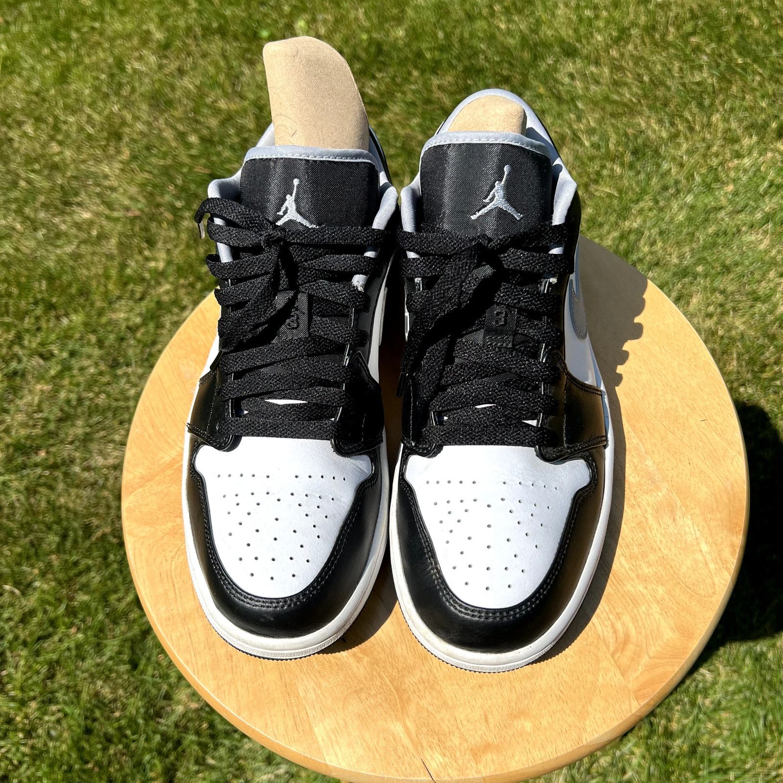 Jordan Brand × Nike Nike Air Jordan 1 Low Black Medium Grey Men's Shoes Size 8.5 Size US 8.5 / EU 41-42 - 4 Thumbnail