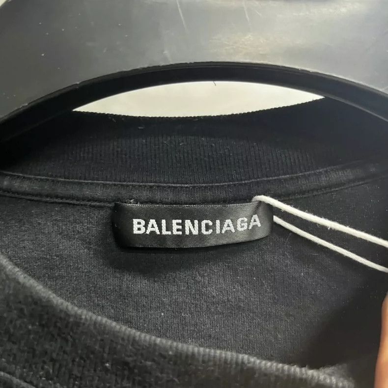 Balenciaga Balenciaga Black cartoon print loose round neck short slee Size US S / EU 44-46 / 1 - 4 Thumbnail