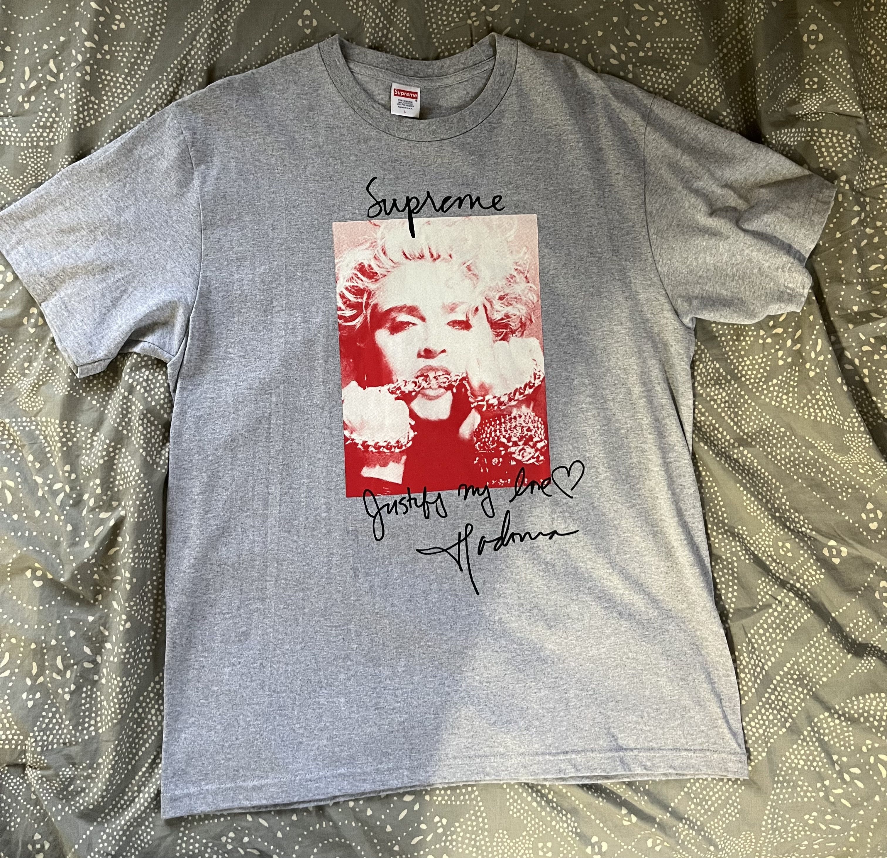 Supreme madonna tee navy on sale