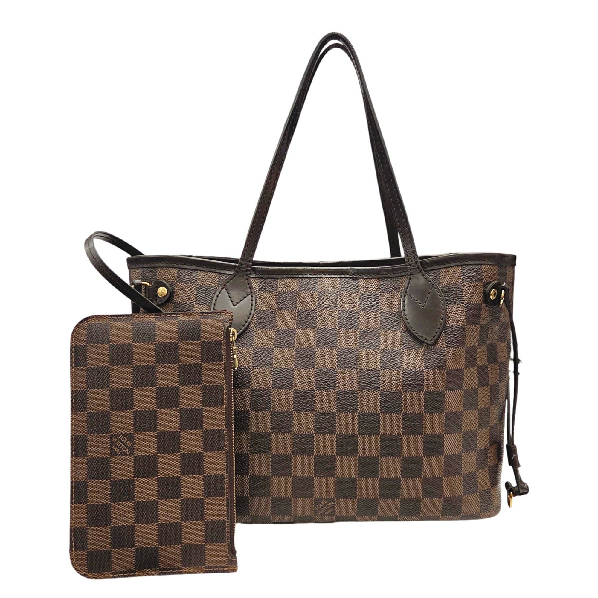 Louis Vuitton LOUIS VUITTON Neverfull PM Damier Ebene Tote Bag Leather Brown N41539 AR0149 Women's Size ONE SIZE - 1 Thumbnail