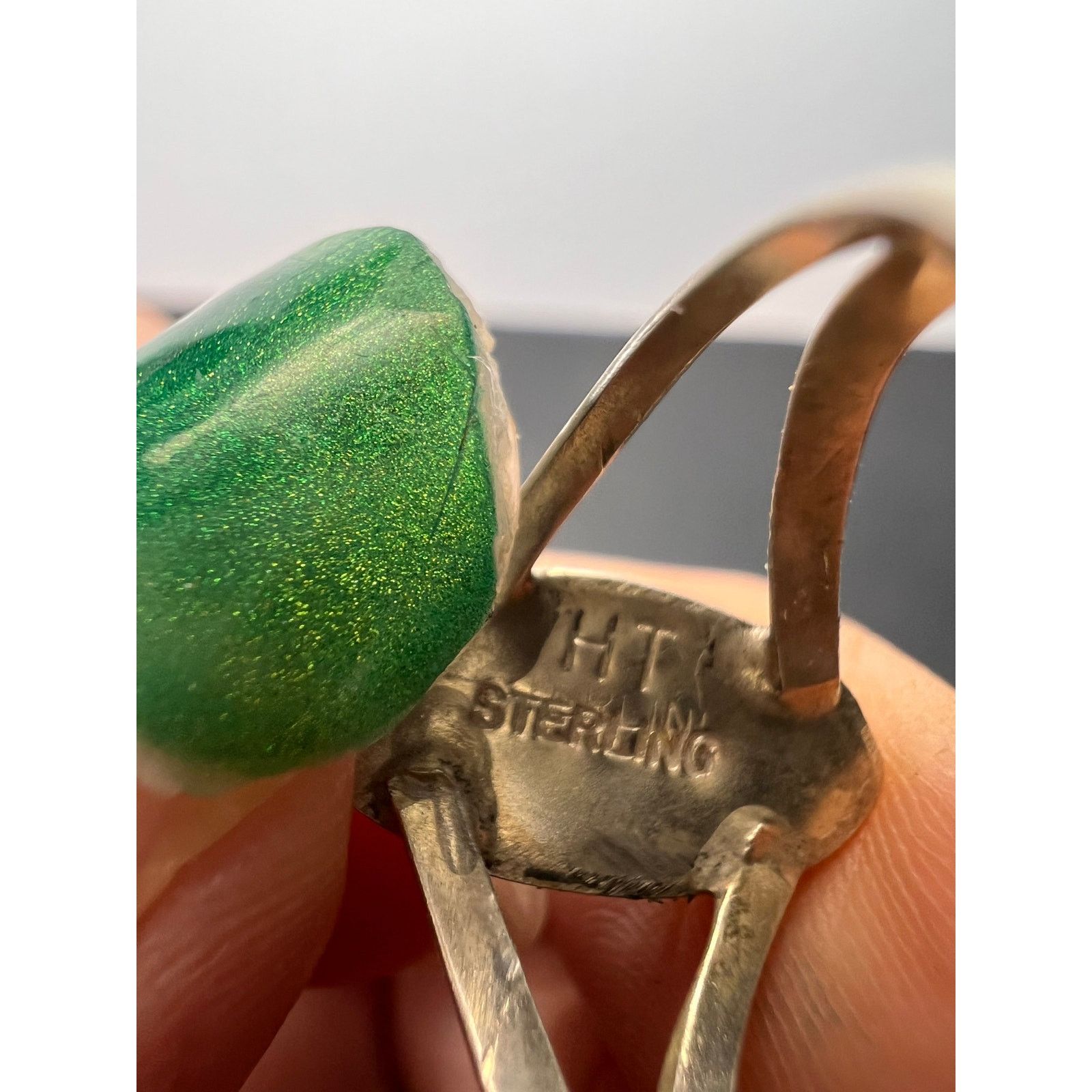 Other Vintage Harold Trujillo turquoise 925 silver ring size 6 Size ONE SIZE - 6 Thumbnail