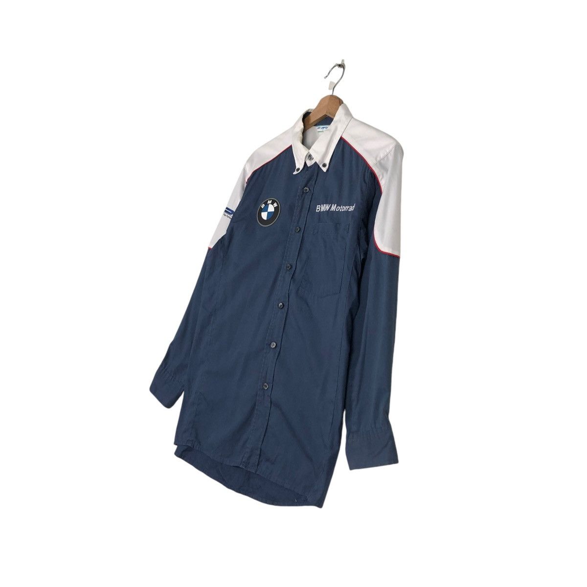 Japanese Brand 🔥VINTAGE WORK SHIRT RACING JACKET BMW MOTORRAD BIG LOGO Size US M / EU 48-50 / 2 - 2 Thumbnail