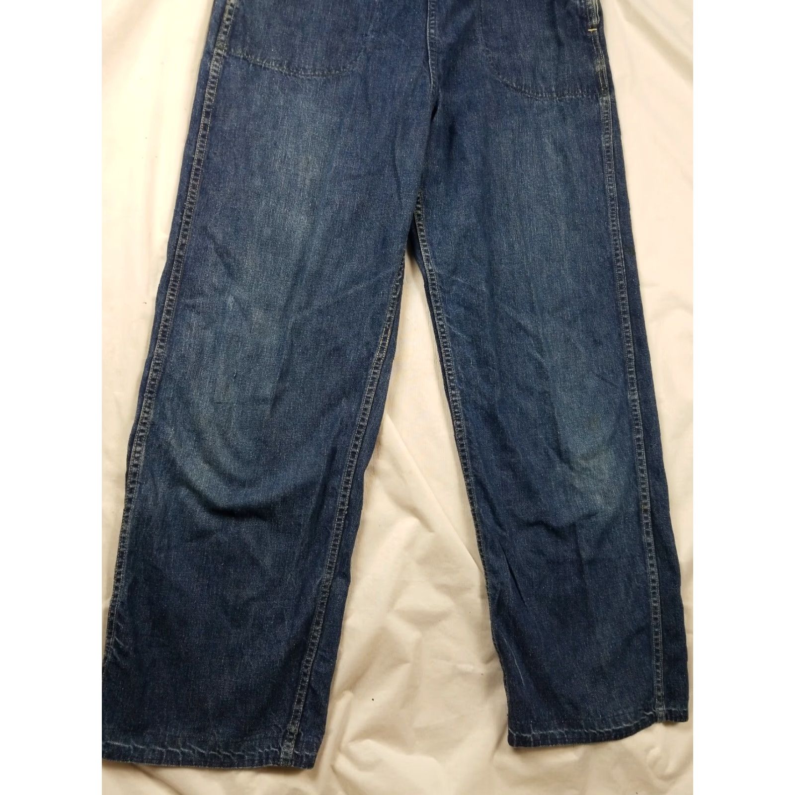 Lee VINTAGE Lee High Waisted Side Zip Jeans 27 x 29 USA Denim Blue 1940s Rockabilly Mens Size US 27 - 3 Thumbnail