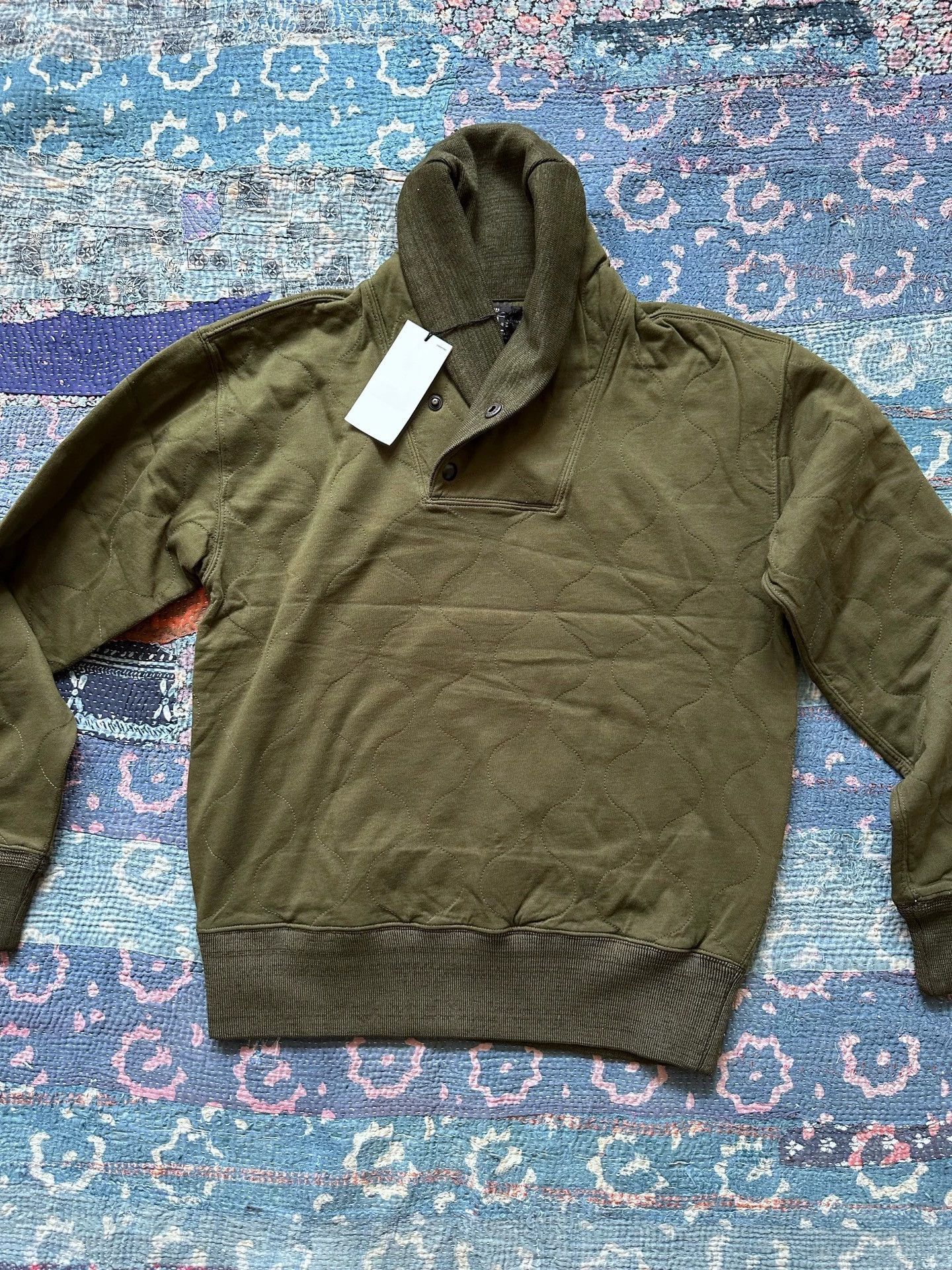 RRL Ralph Lauren RRL Grandad Collar Knit Sweatshirt New with Tags S Size US S / EU 44-46 / 1 - 1 Thumbnail