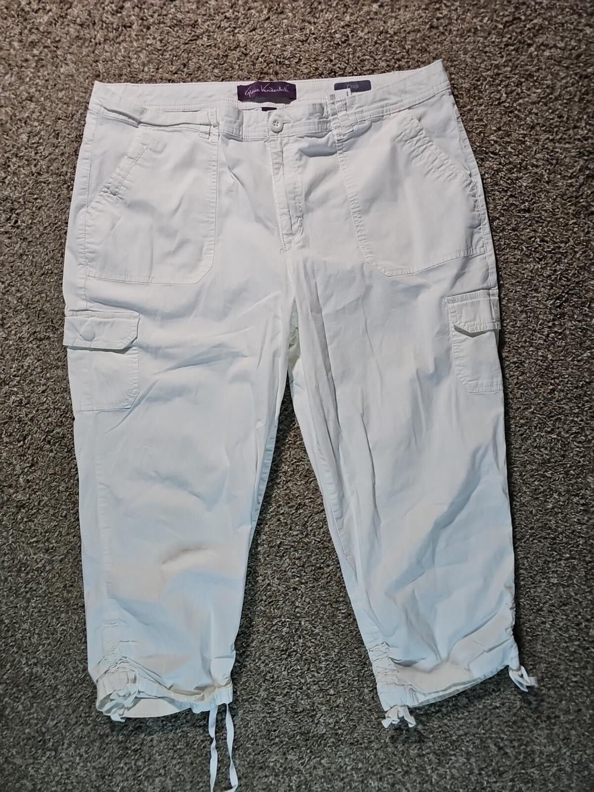 Other Gloria Vanderbilt Crop White Pants 16W Size 38" / US 16 / IT 52 - 1 Thumbnail
