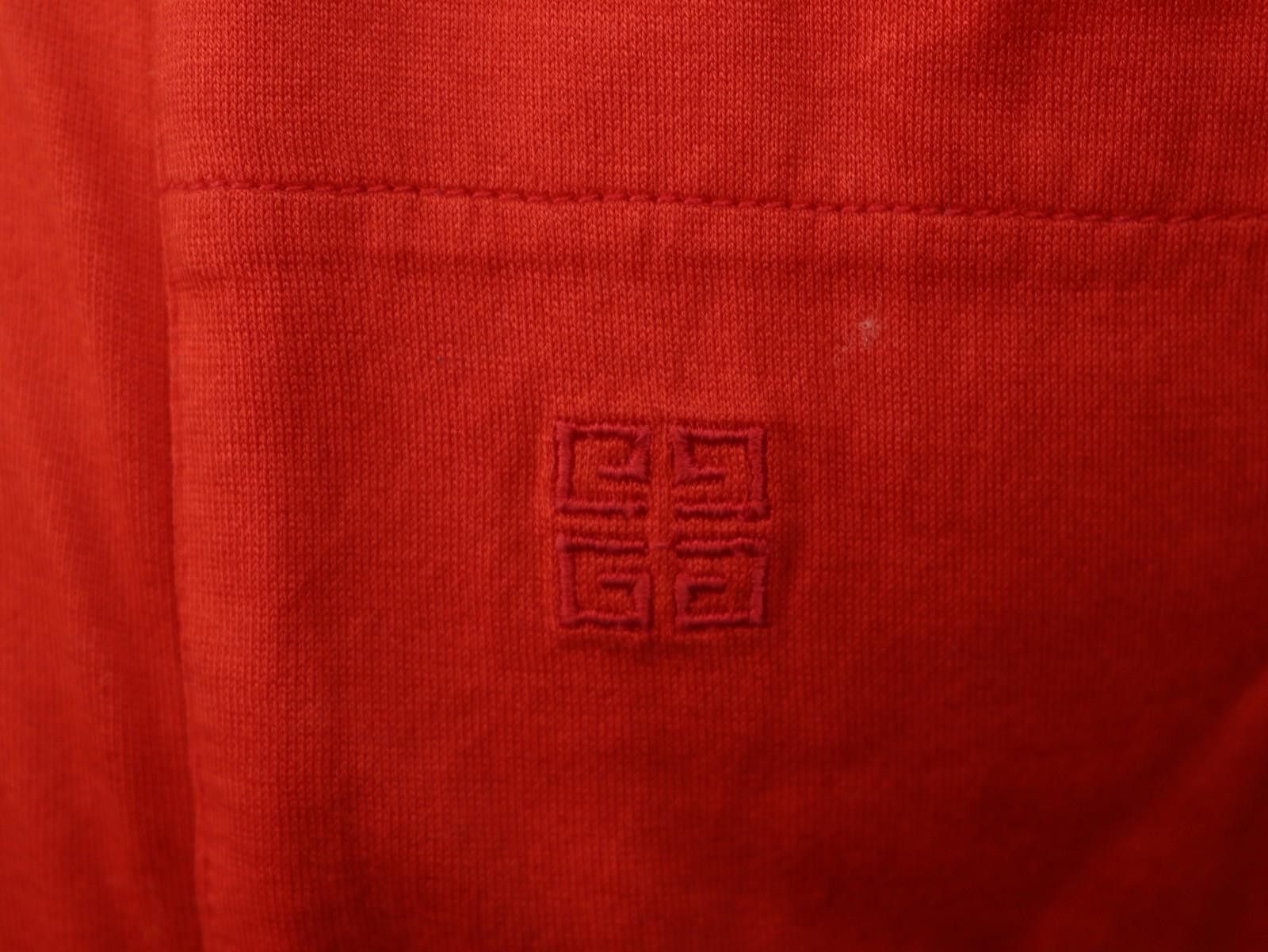 Givenchy Givenchy Red Cotton Collared Popover Polo Shirt Size L Size US L / EU 52-54 / 3 - 8 Thumbnail