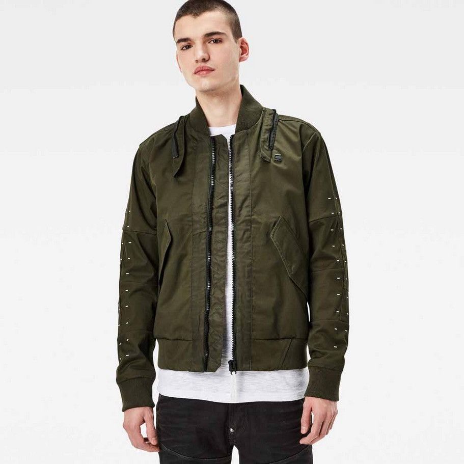 G-Star G-Star Raw MS Submarine Rackam Bomber Jacket Size M Green Size US M / EU 48-50 / 2 - 1 Thumbnail