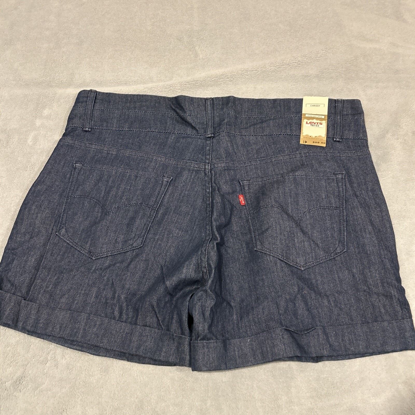 Levi's Levis Shorts WomenS Sz 16 38X4 SAMPLE Deadstock Y2K Chrissy Size US 38 / EU 54 - 2 Thumbnail