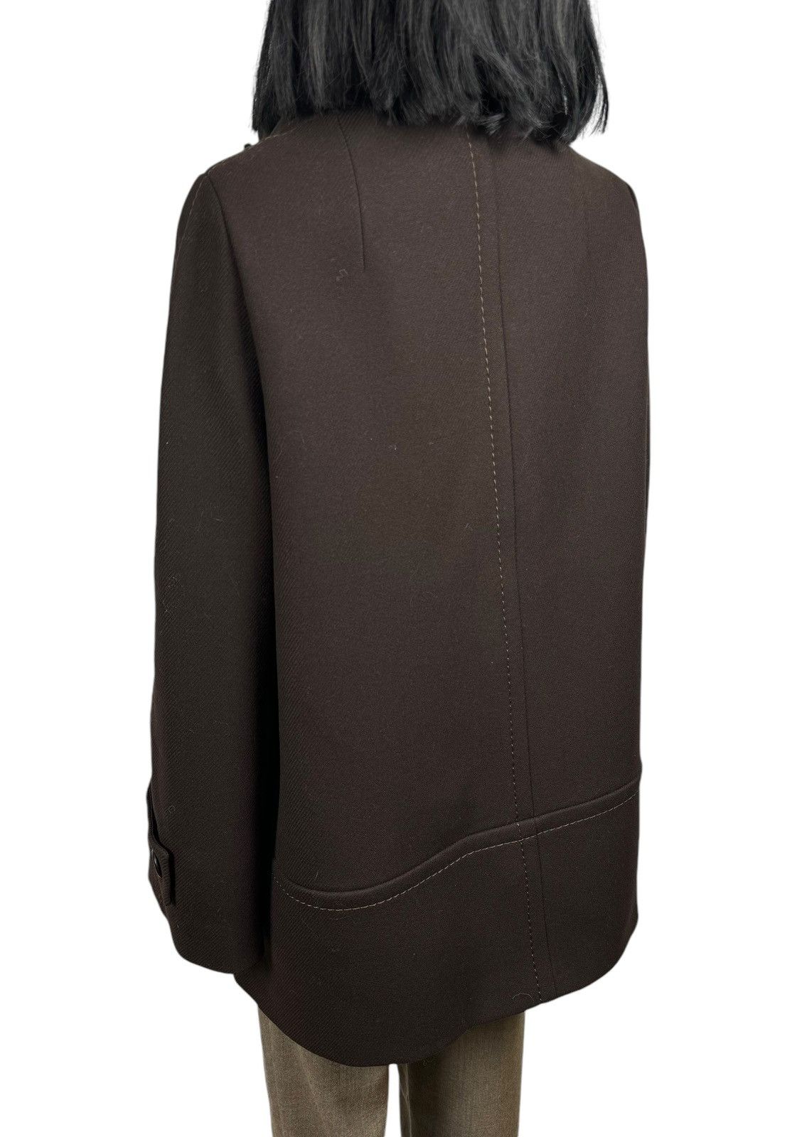 Escada Escada New Wool Brown Coat Women size D40 IT46 Size L / US 10 / IT 46 - 8 Thumbnail