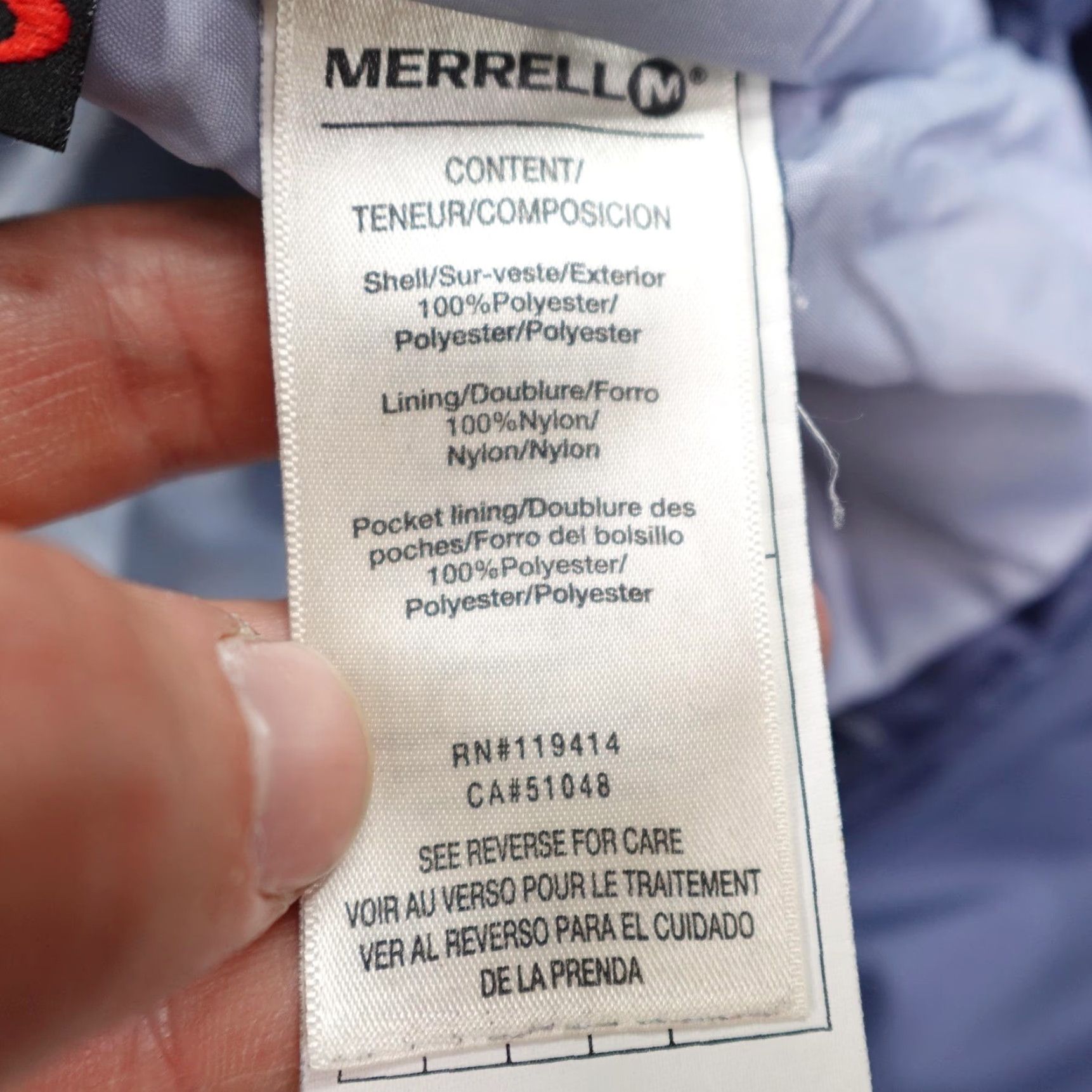 Merrell Merrell Jacket Womens Large Blue Primaloft Insulated Lightweight Packable Coat Size L / US 10 / IT 46 - 7 Thumbnail