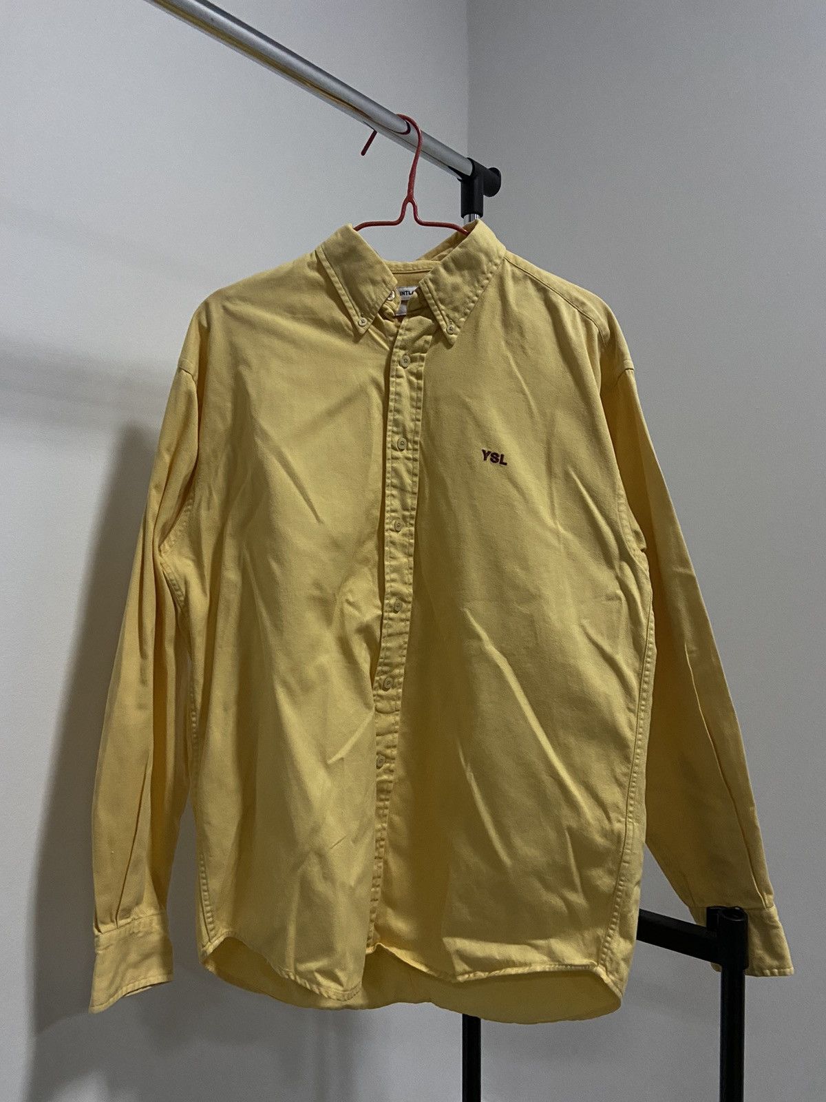 Vintage × Yves Saint Laurent Yves Saint Laurent Vintage Button Ups Luxury Small Logo YSL Size US M / EU 48-50 / 2 - 1 Thumbnail