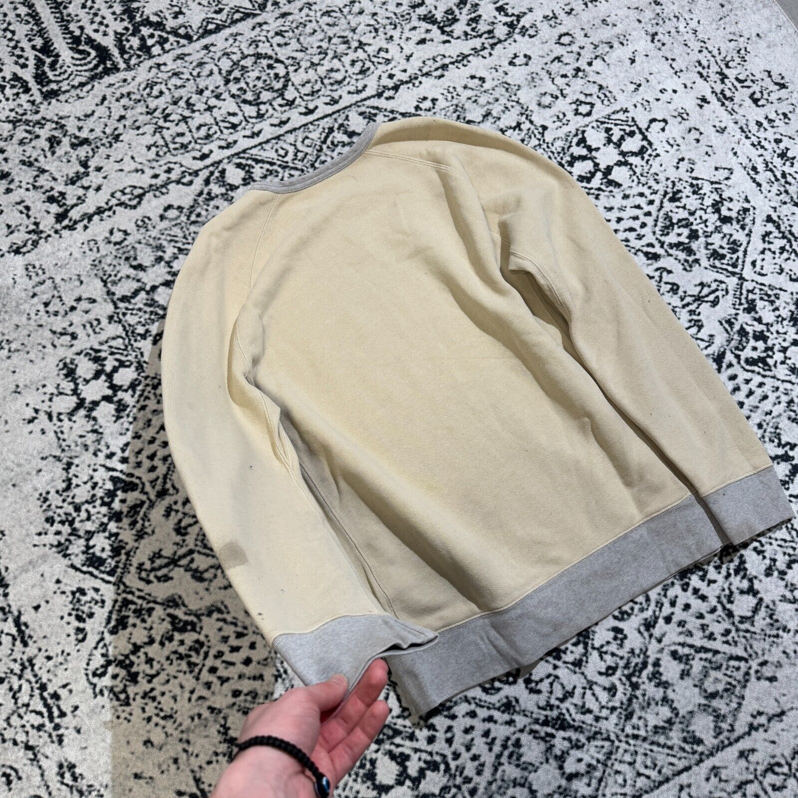 Levi's × Vintage Vintage Levis Unisex Beige Cotton Crewneck Size XL Y2K S Size US XL / EU 56 / 4 - 14 Thumbnail