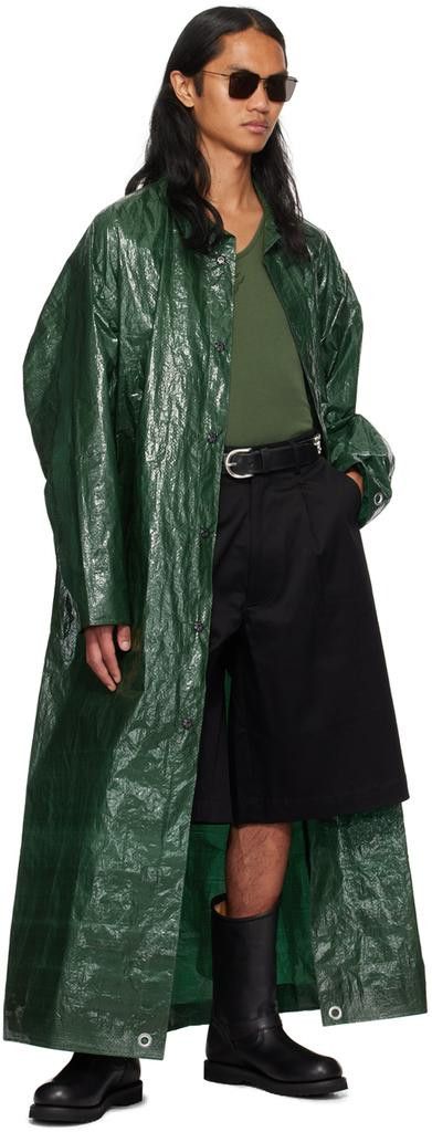 LUU DAN LUU DAN Green Tarp Trench Coat Size US L / EU 52-54 / 3 - 1 Thumbnail