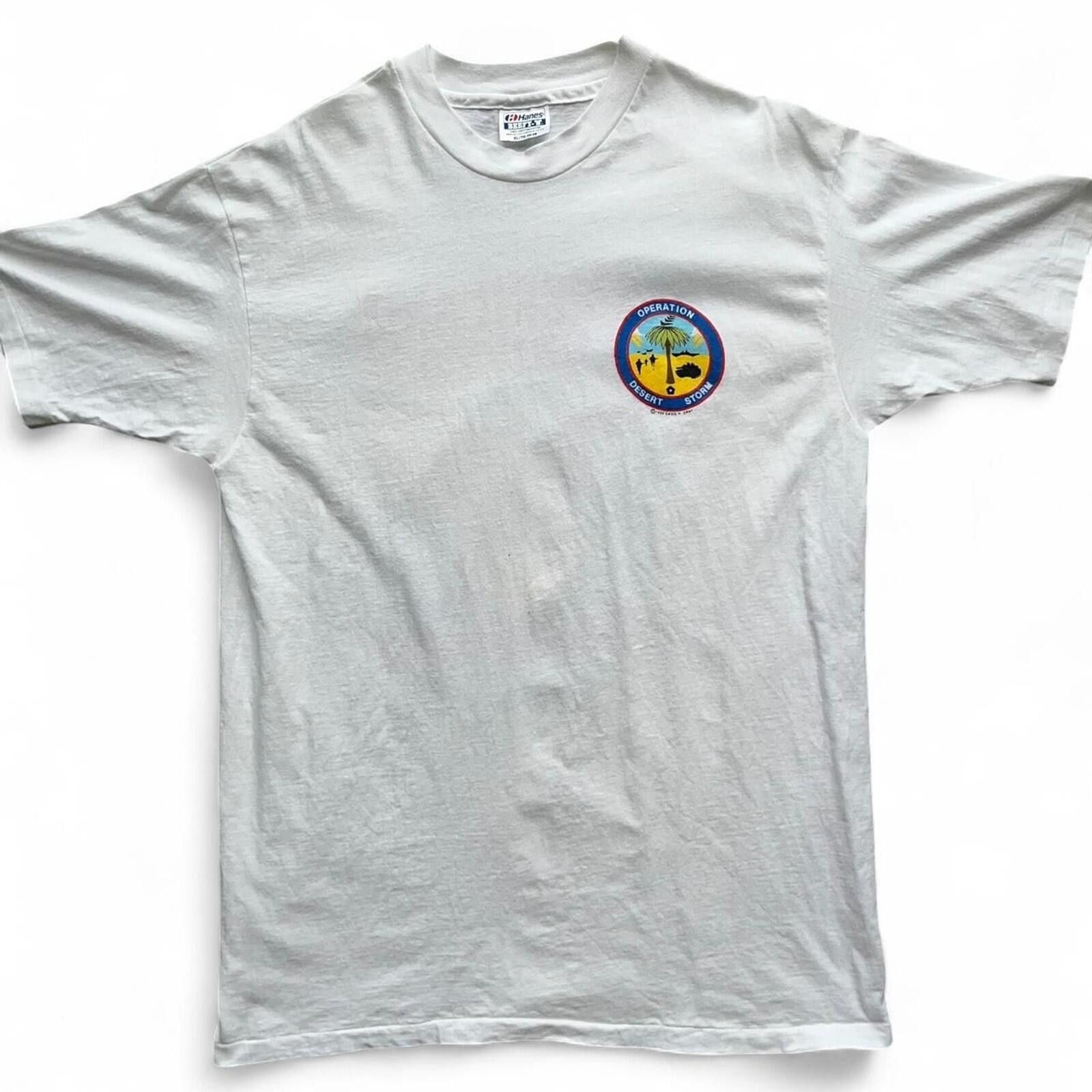 Hanes 1991 USA Military Operation Desert Storm Graphic T-Shirt Size US XL / EU 56 / 4 - 3 Thumbnail