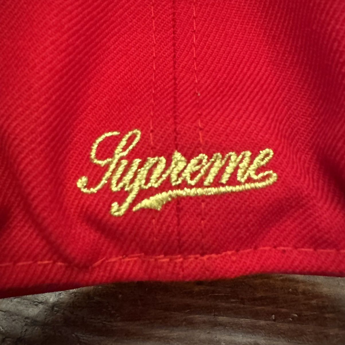 Supreme Vintage Supreme New Era Crest Fitted Hat Size ONE SIZE - 3 Thumbnail