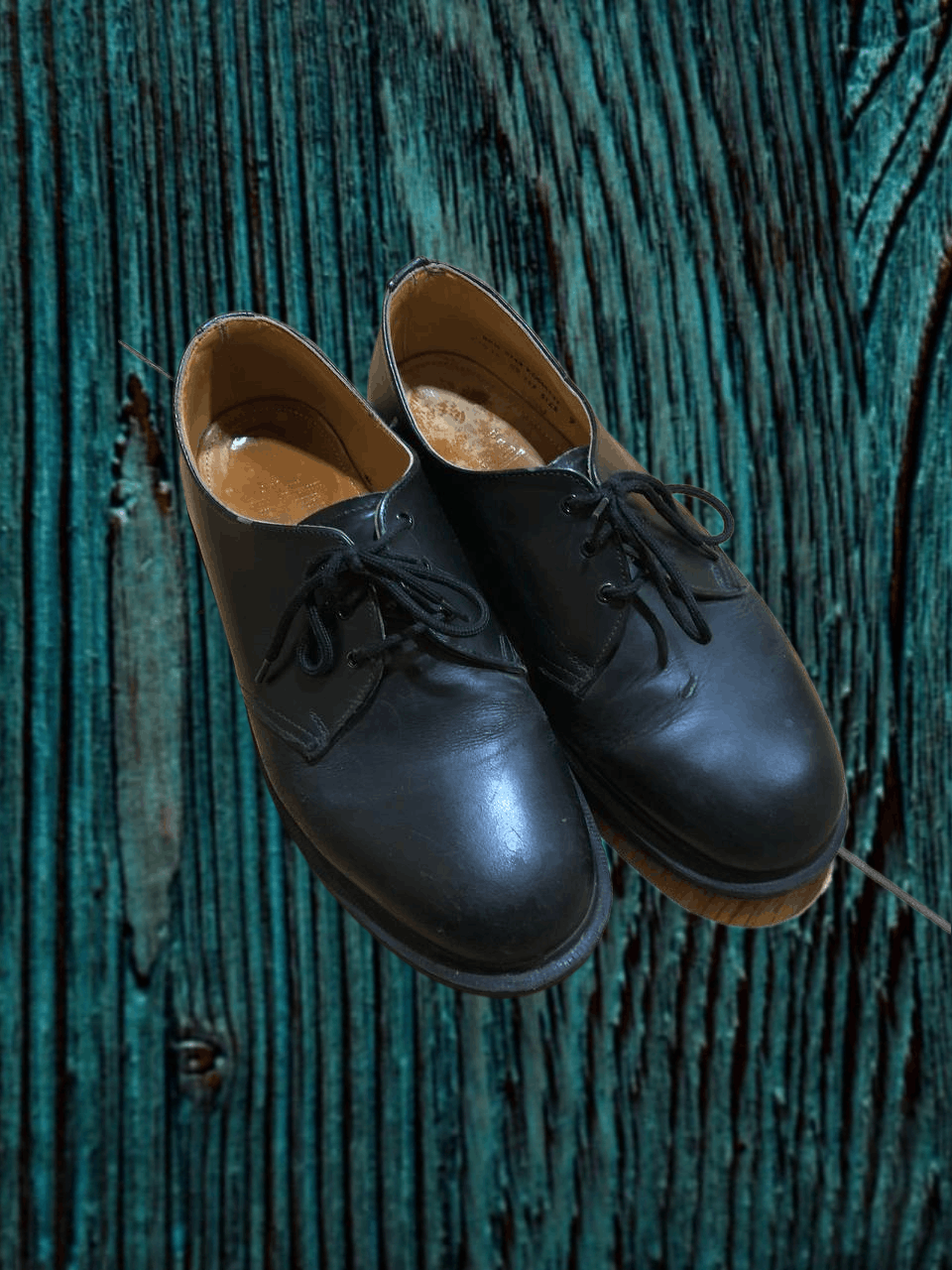 Dr. Martens VINTAGE Dr Martens Black Leather Oxford Shoes Size US 9 / EU 42 - 1 Thumbnail