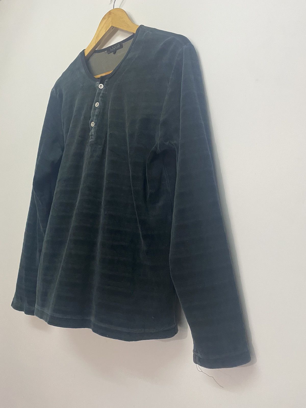 Designer × Japanese Brand Louis Chavlon Long Sleeve Velvet Striped Shirts Sweater Size US L / EU 52-54 / 3 - 3 Thumbnail