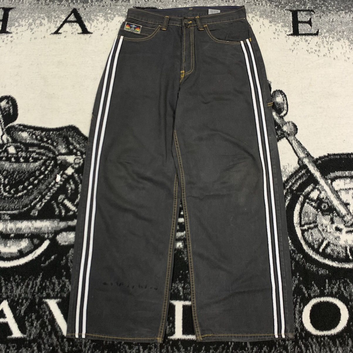 Vintage Alien Workshop 👽 Stripe List Side Baggy Pants