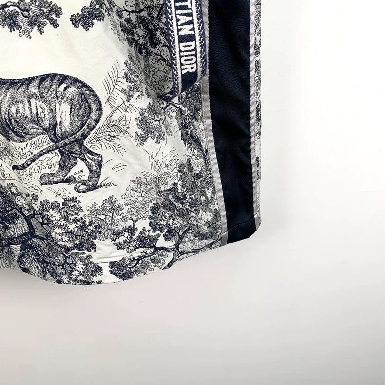 Dior Dior Color-blocked animal jungle print hooded half-zipper Size XS / US 0-2 / IT 36-38 - 6 Thumbnail