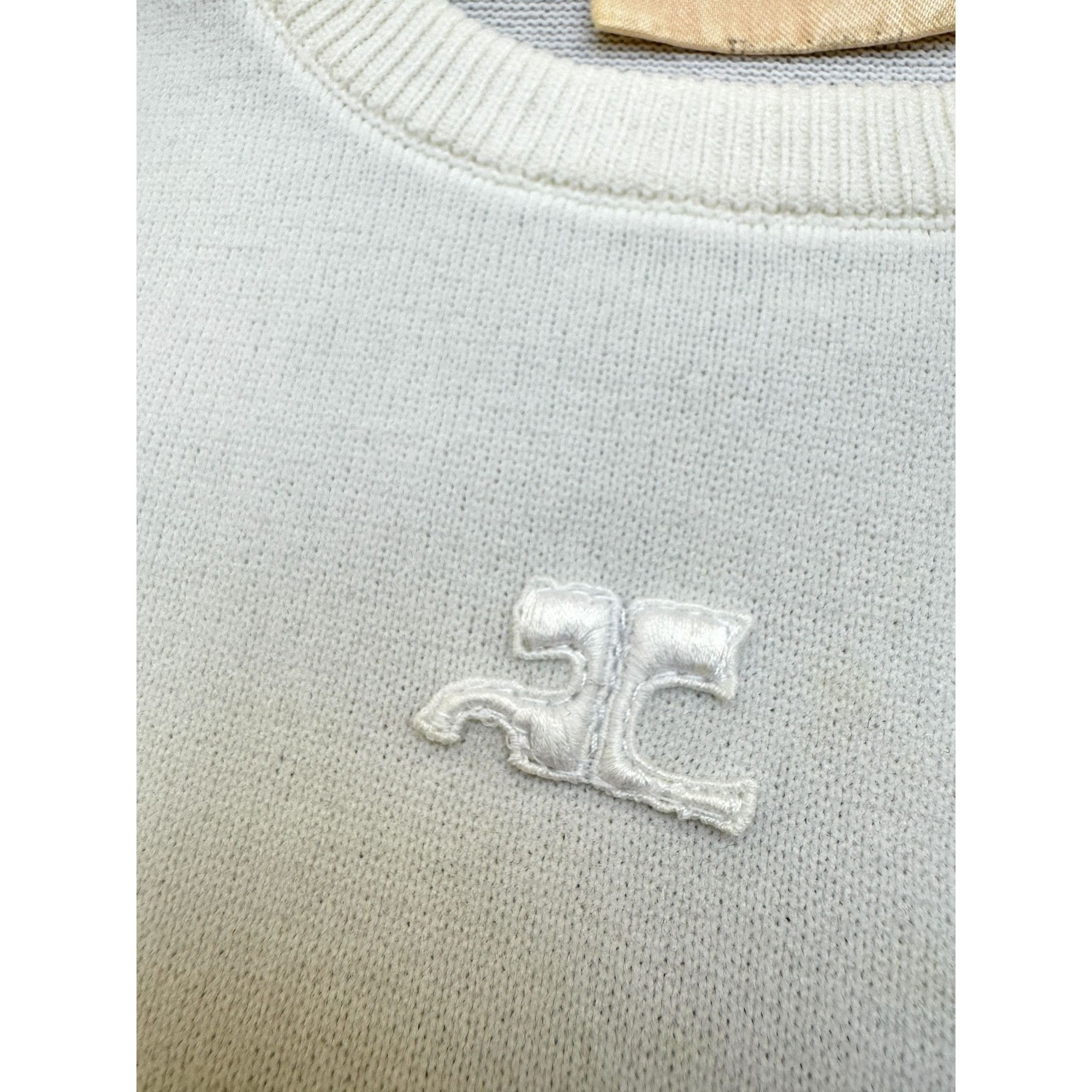 Courreges Vintage White Nylon Top Size S / US 4 / IT 40 - 3 Thumbnail