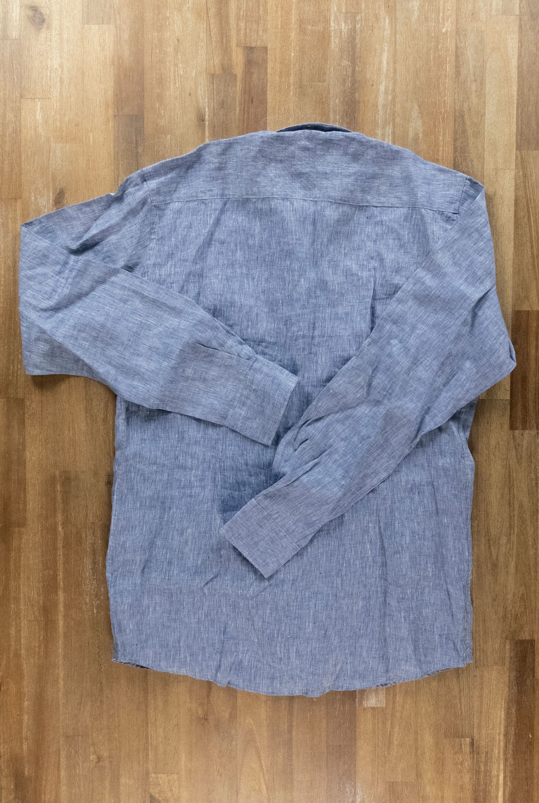 Eton ETON of Sweden contemporary fit blue linen shirt 41 Large Size US L / EU 52-54 / 3 - 9 Thumbnail