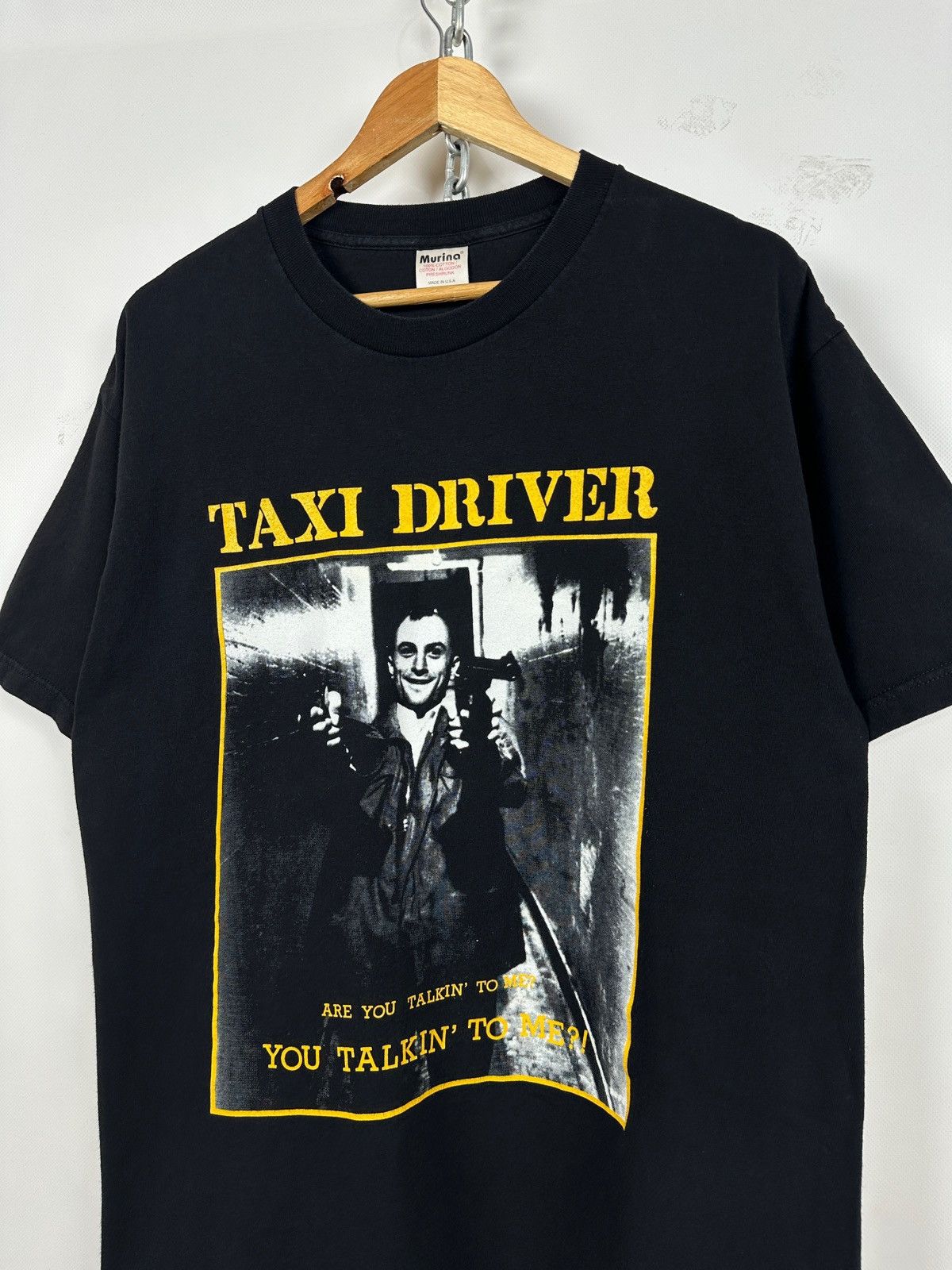 Vintage Vintage Taxi Driver Robert De Niro Promo Movie T-Shirt Size US L / EU 52-54 / 3 - 4 Thumbnail