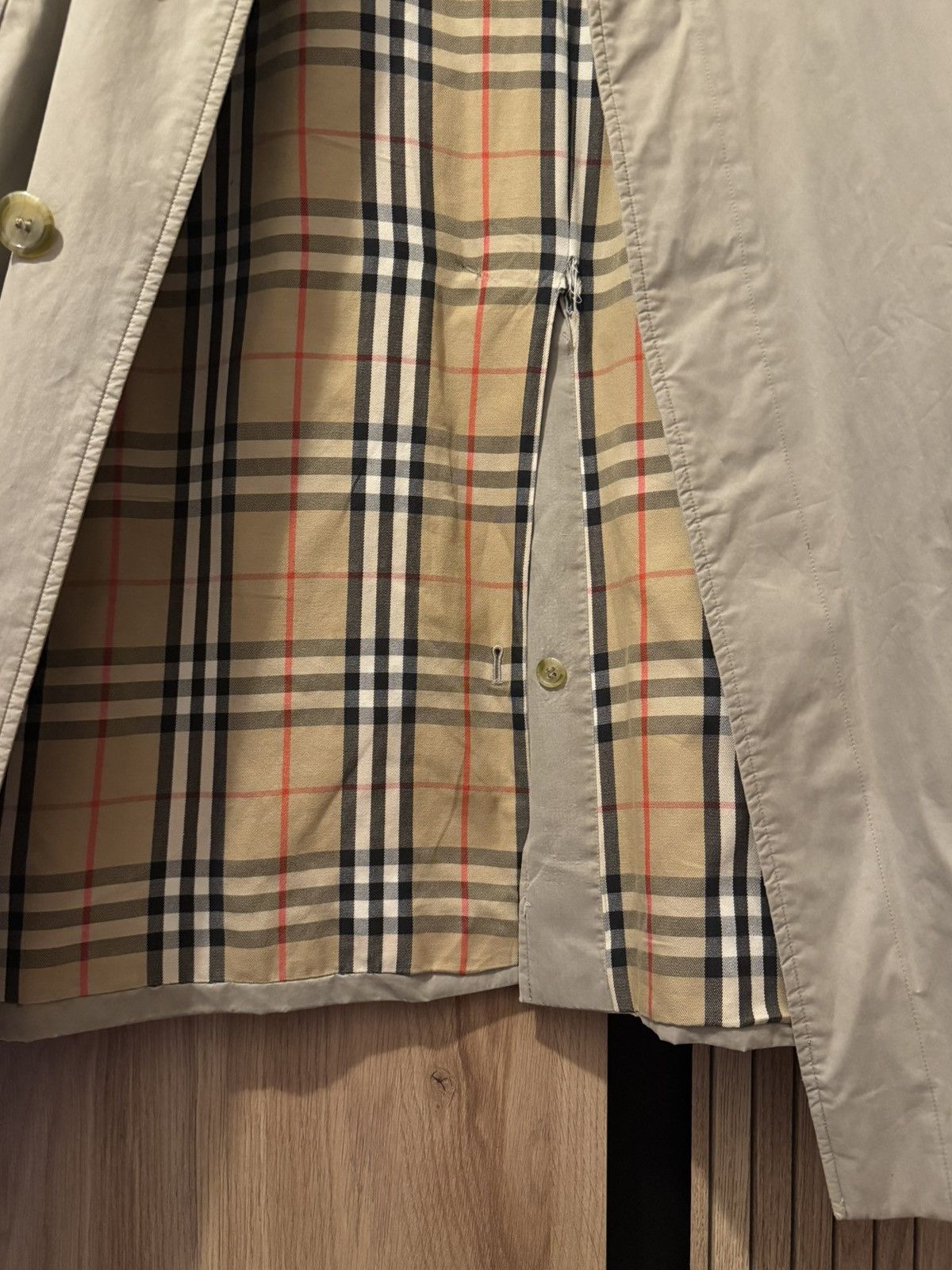 Burberry Vintage Burberrys 100% Cotton Trench Coat Size US XL / EU 56 / 4 - 8 Thumbnail
