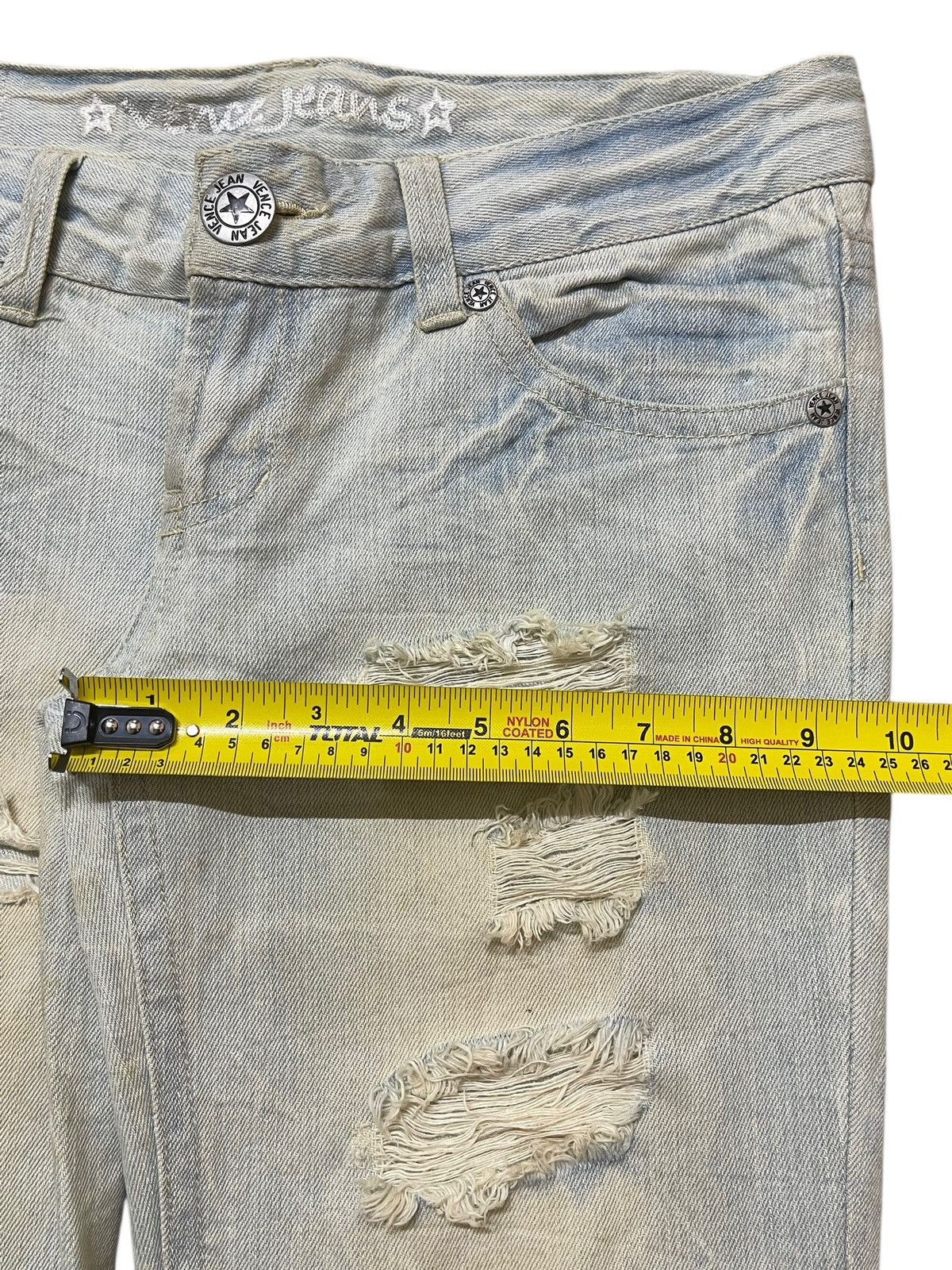 Hysteric Glamour Vintage Japanese Brand Mud Wash Distressed Painted Jeans Size US 32 / EU 48 - 14 Thumbnail