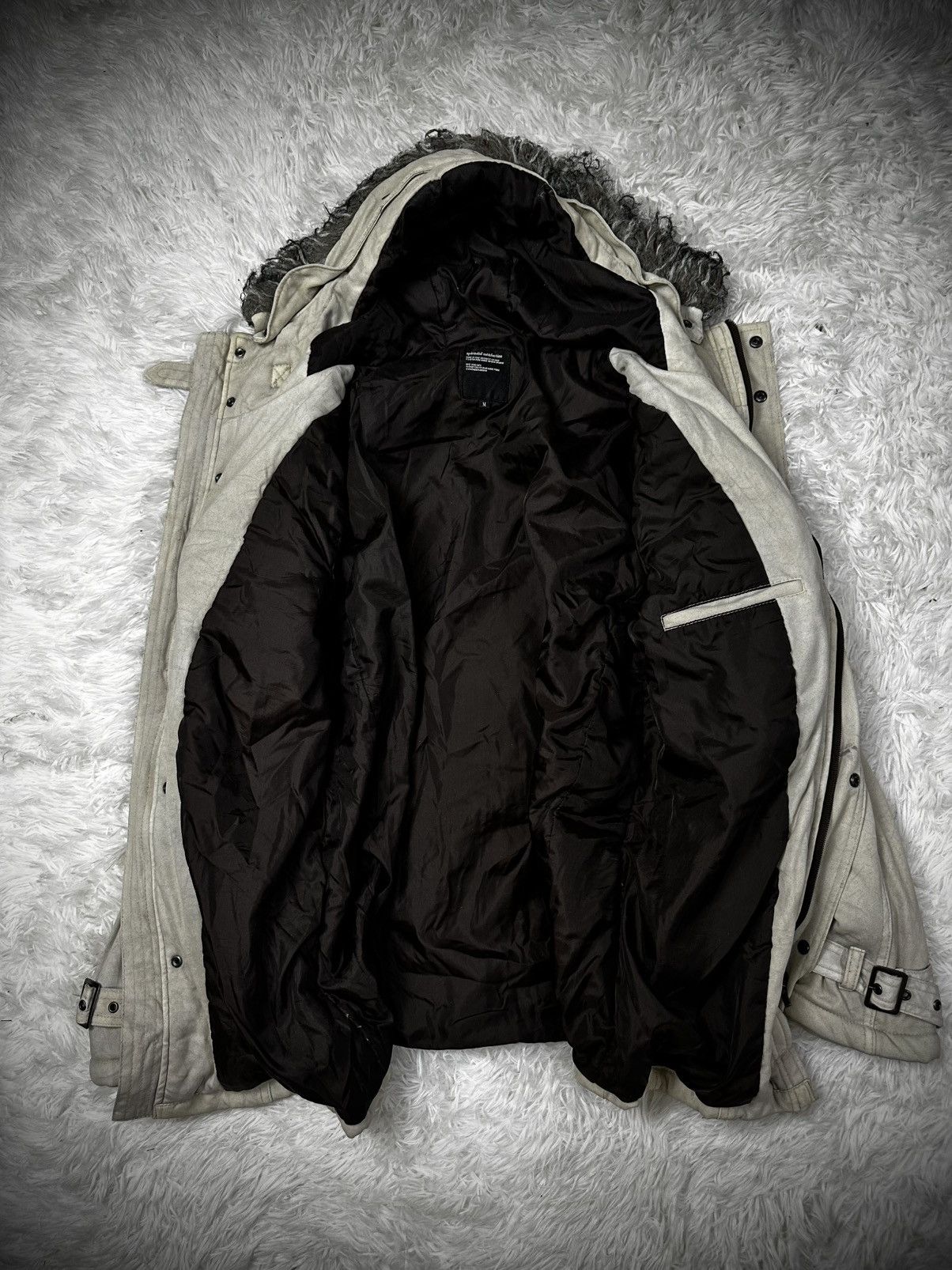 Japanese Brand 💥rare💥 splendid satisfaction faux fur bondage jacket Size US L / EU 52-54 / 3 - 6 Thumbnail