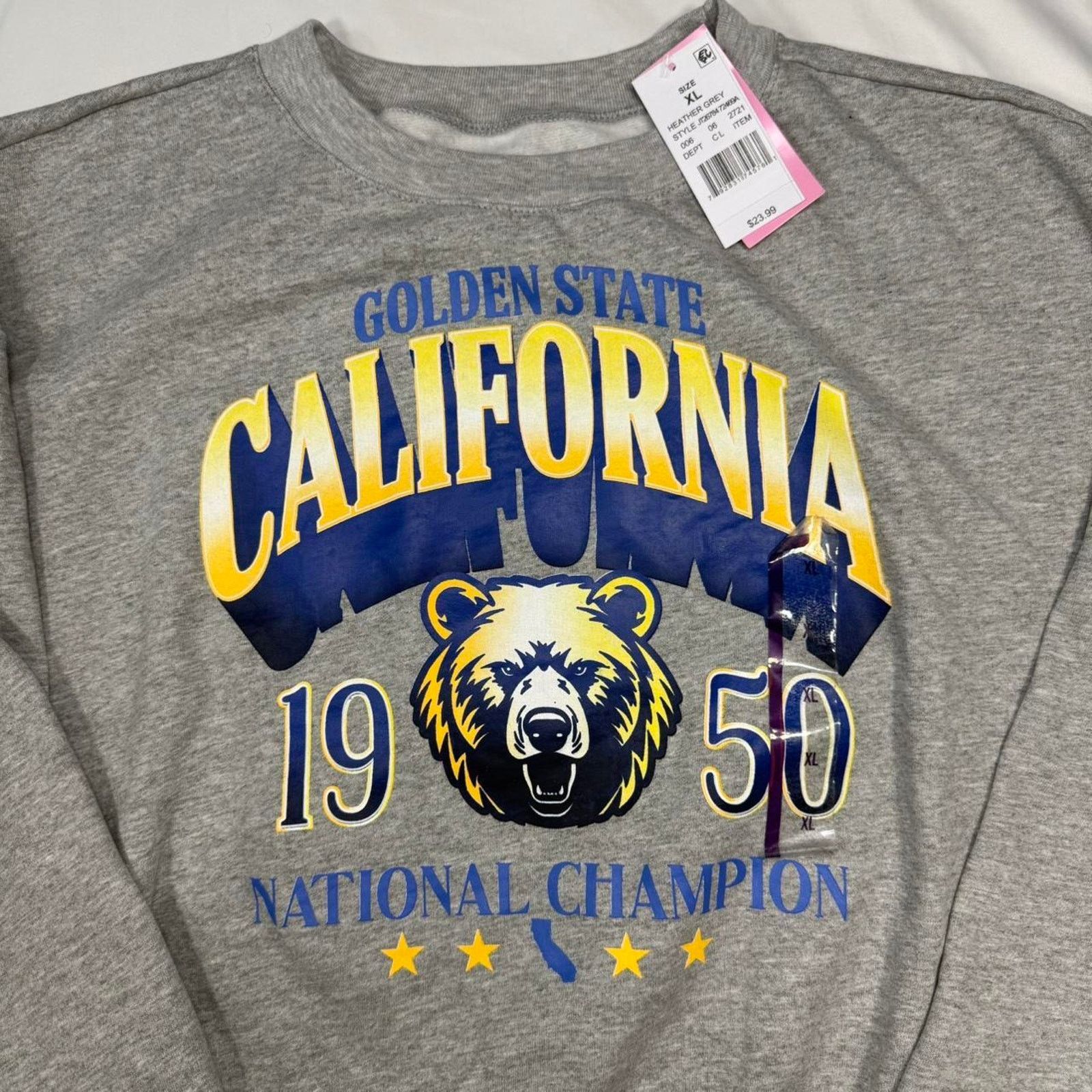 Fabletics Women's California Champs Cropped Fleece Graphic Sweatshirt Size XL / US 12-14 / IT 48-50 - 2 Thumbnail